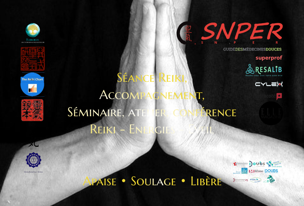 Séance Reiki, Accompagnement, Séminaire, atelier, conférence Reiki - Energies - Eveil doubs
