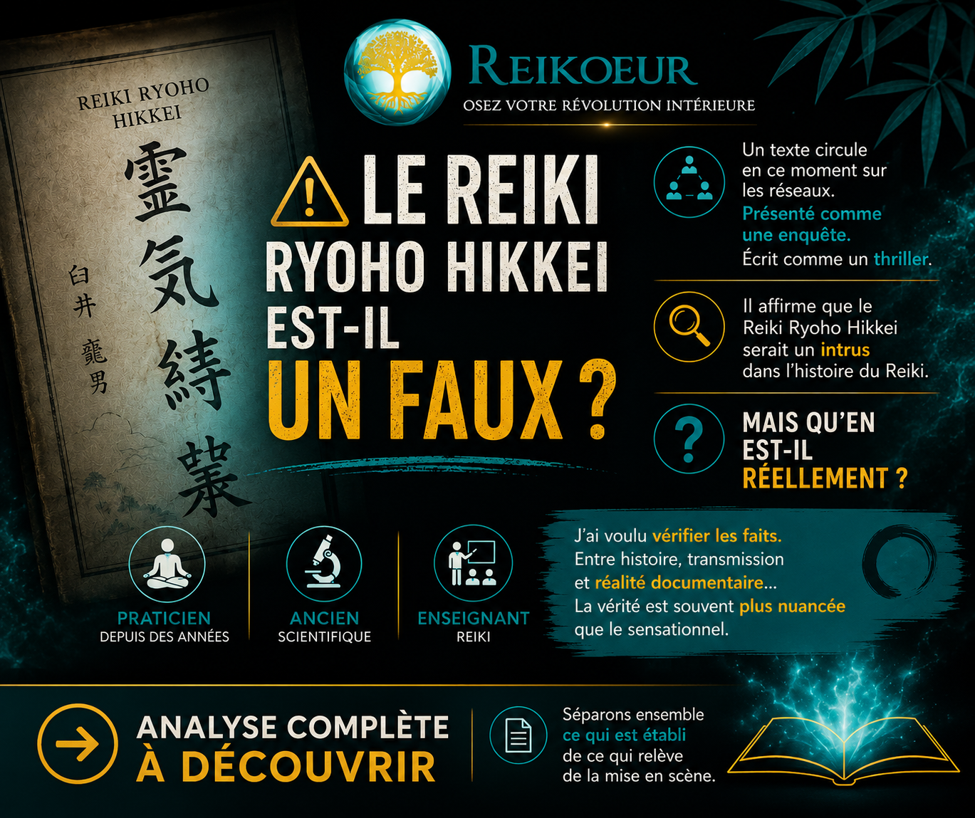 Manuel de formation Reiki Usui Reikoeur, hikkei