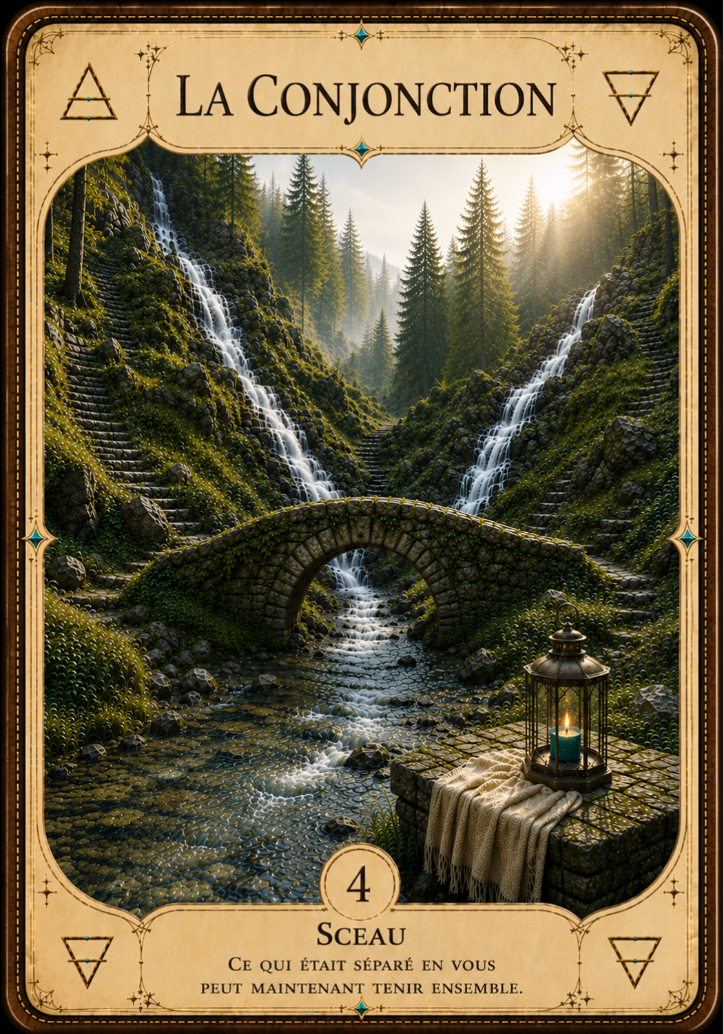 Carte La Conjonction, Oracle Alchimique Sacré Reikoeur
