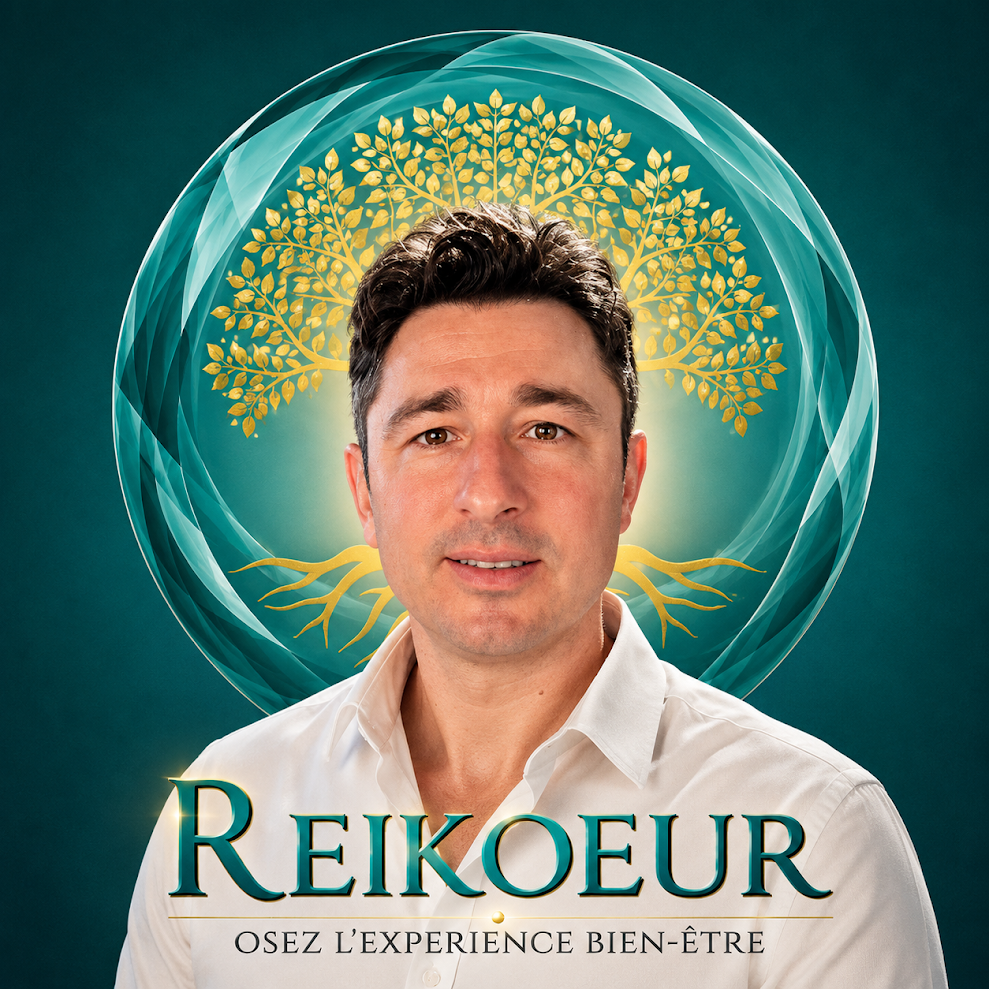 Dimitri HOQUET photo de profil avec logo en fond DOUBS reikoeur maitre reiki doubs frambouhans morteau maiche neuchatel pontalier neuchatel